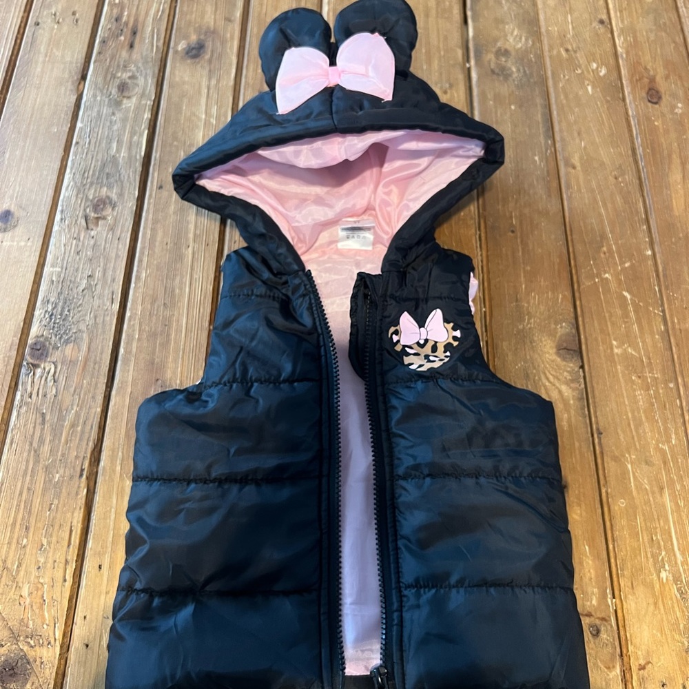 Minnie Mouse Puffer Vest + Matching Pants
